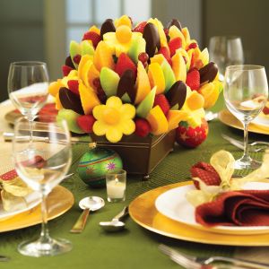 mesa com frutas